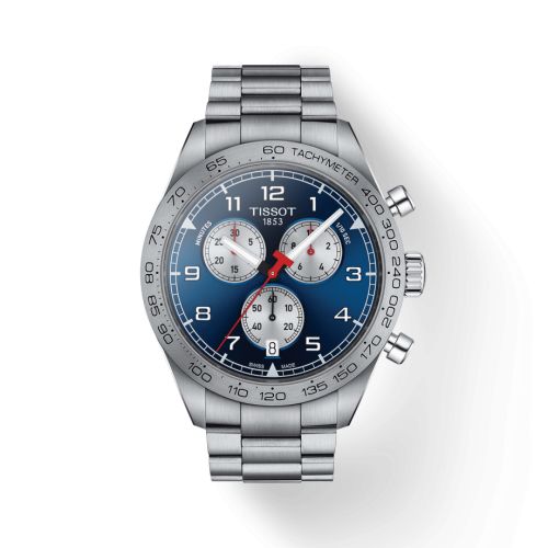 Tissot PRS 516 Quartz Chronograph Stainless Steel / Blue / Bracelet